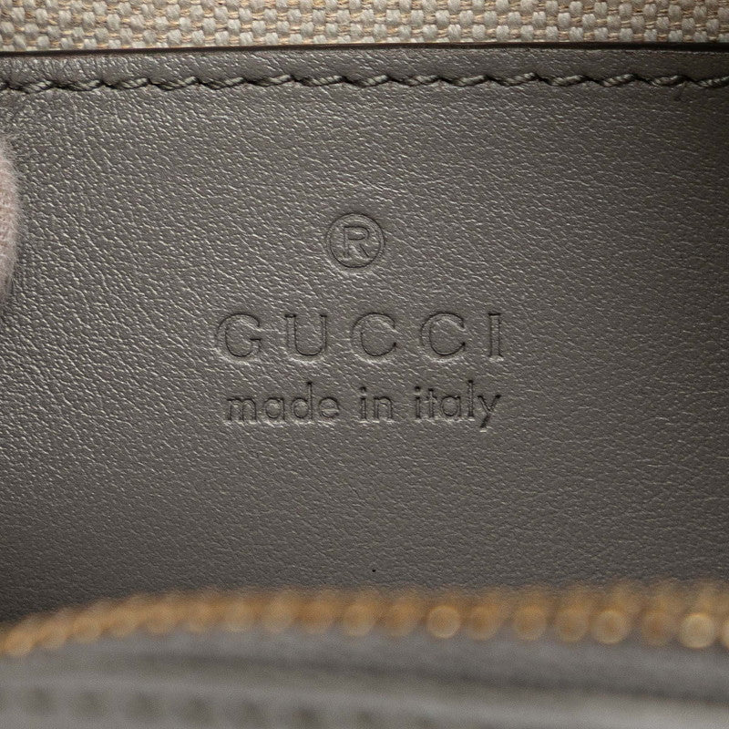 グッチ GGマトラッセ キルティング ミニボストンバッグ ショルダーバッグ 2WAY 702251 グレー レザー レディース GUCCI 【中古】
