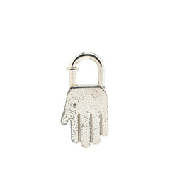 エルメス 2002年限定 ANNEE DE LA MAIN ハンド モチーフ カデナ チャーム シルバー メタル レディース HERMES 【中古】