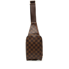 ルイ ヴィトン ダミエ ジェロニモス ボディバッグ ウエストバッグ N51994 ブラウン PVC レザー レディース LOUIS VUITTON 【中古】