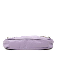 バレンシアガ ルカゴール ミニ チェーン ハンドバッグ ショルダーバッグ 2WAY 695814 パープル レザー レディース BALENCIAGA 【中古】