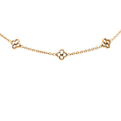 ルイ ヴィトン モノグラム フラワーフル チェーン ネックレス M68125 ゴールド メッキ レディース LOUIS VUITTON 【中古】