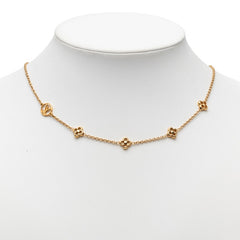 ルイ ヴィトン モノグラム フラワーフル チェーン ネックレス M68125 ゴールド メッキ レディース LOUIS VUITTON 【中古】