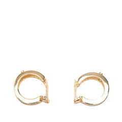 ディオール フープイヤリング ゴールド メッキ ラインストーン レディース Dior 中古