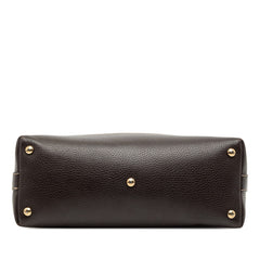 グッチ GGクリスタル ワンショルダーバッグ ハンドバッグ 336650 ベージュ ブラウン PVC レザー レディース GUCCI 【中古】