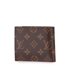 ルイ ヴィトン モノグラム ポルトフォイユ マルコ NM 二つ折り財布 M62288 ブラウン PVC レザー レディース LOUIS VUITTON 【中古】