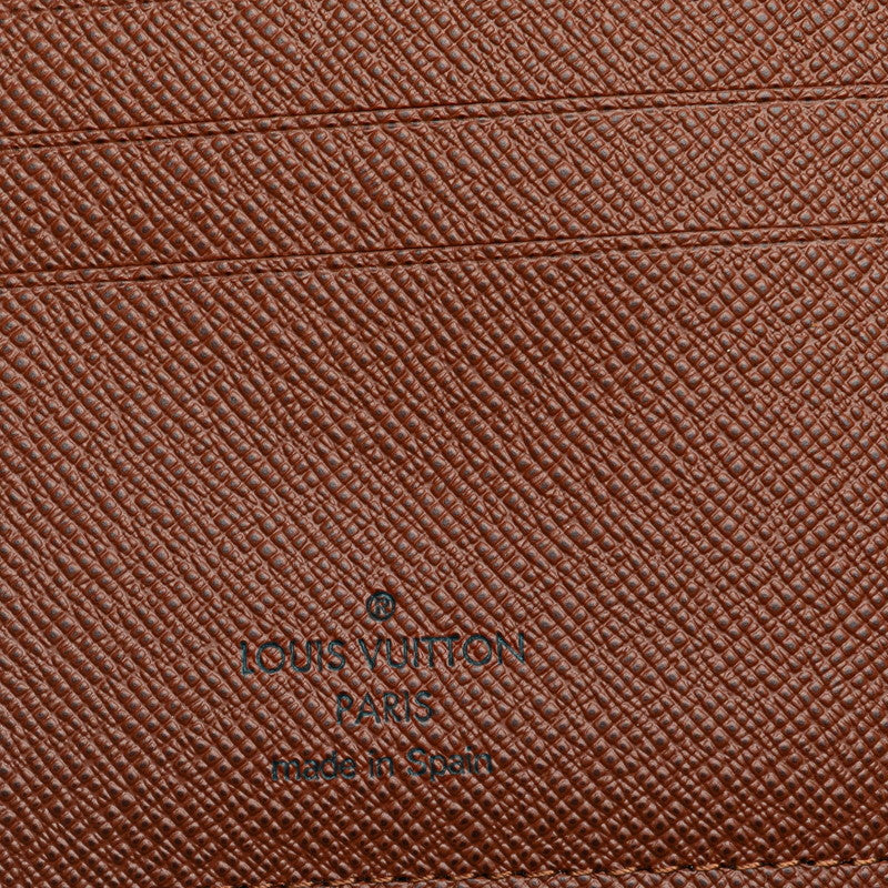 ルイ ヴィトン モノグラム ポルトフォイユ マルコ NM 二つ折り財布 M62288 ブラウン PVC レザー レディース LOUIS VUITTON 【中古】