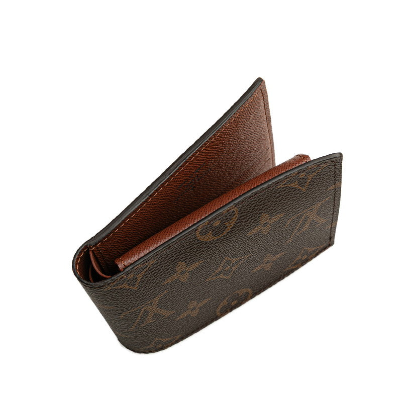 ルイ ヴィトン モノグラム ポルトフォイユ マルコ NM 二つ折り財布 M62288 ブラウン PVC レザー レディース LOUIS VUITTON 【中古】