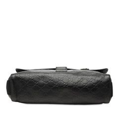 グッチ グッチシマ ショルダーバッグ メッセンジャーバッグ 246067 ブラック レザー レディース GUCCI 中古