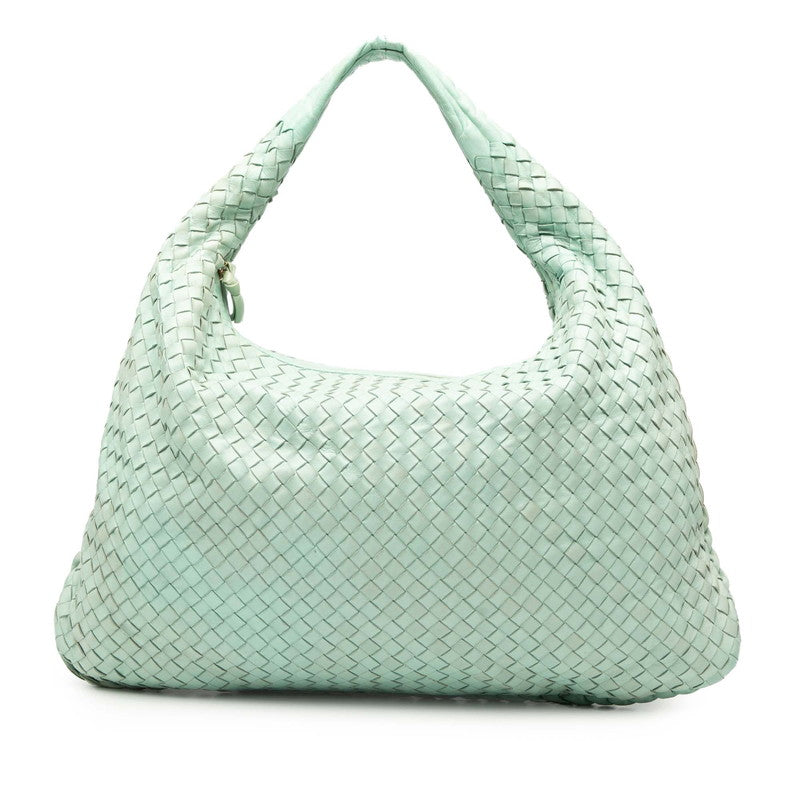ボッテガヴェネタ イントレチャート ハンドバッグ ワンショルダーバッグ ライトブルー レザー レディース BOTTEGAVENETA 【中古】