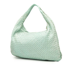 ボッテガヴェネタ イントレチャート ハンドバッグ ワンショルダーバッグ ライトブルー レザー レディース BOTTEGAVENETA 【中古】