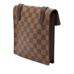 ルイ ヴィトン ダミエ ピムリコ ショルダーバッグ N45272 ブラウン PVC レザー レディース LOUIS VUITTON 【中古】