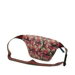 グッチ チルドレンズ GGスプリーム シェリーライン ウエストバッグ ボディバッグ 502095 ベージュ レッド PVC レディース GUCCI 【中古】