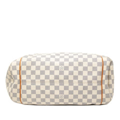 ルイ ヴィトン ダミエ アズール トータリーGM トートバッグ ショルダーバッグ N51263 ホワイト アイボリー PVC レザー レディース LOUIS VUITTON 【中古】