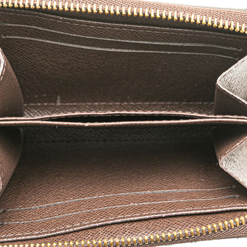 ルイ ヴィトン ダミエ ジッピー コインパース コインケース N63070 ブラウン PVC レザー レディース LOUIS VUITTON 【中古】