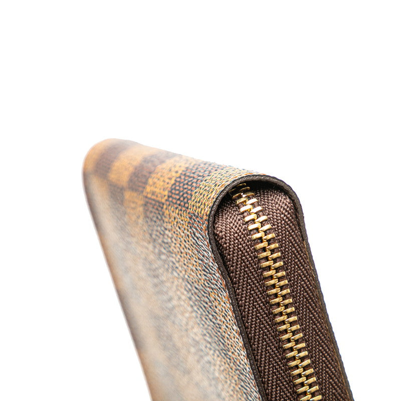 ルイ ヴィトン ダミエ ジッピー コインパース コインケース N63070 ブラウン PVC レザー レディース LOUIS VUITTON 【中古】
