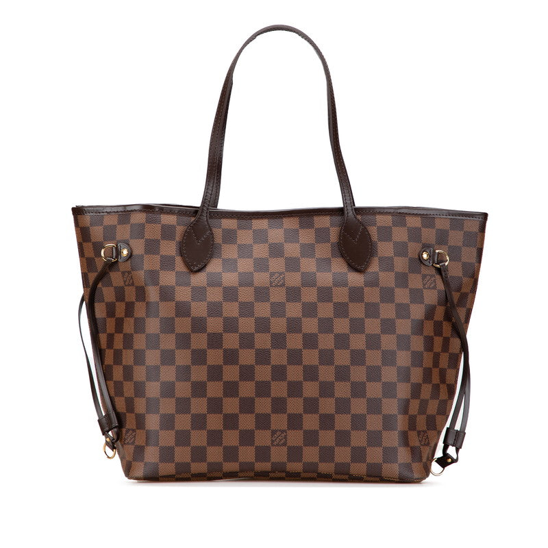 ルイ ヴィトン ダミエ ネヴァーフルMM トートバッグ ワンショルダーバッグ N41358 エベヌ ブラウン PVC レザー レディース LOUIS VUITTON 【中古】