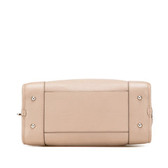 ロエベ アナグラム アマソナ28 ハンドバッグ グレー レザー レディース LOEWE 【中古】