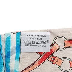 エルメス ツイリー Jumping ジャンピング スカーフ マルチカラー シルク レディース HERMES 【中古】