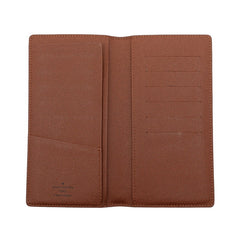 ルイ ヴィトン モノグラム ポルトバルール カルトクレディ 長財布 M61823 ブラウン PVC レザー レディース LOUIS VUITTON 【中古】