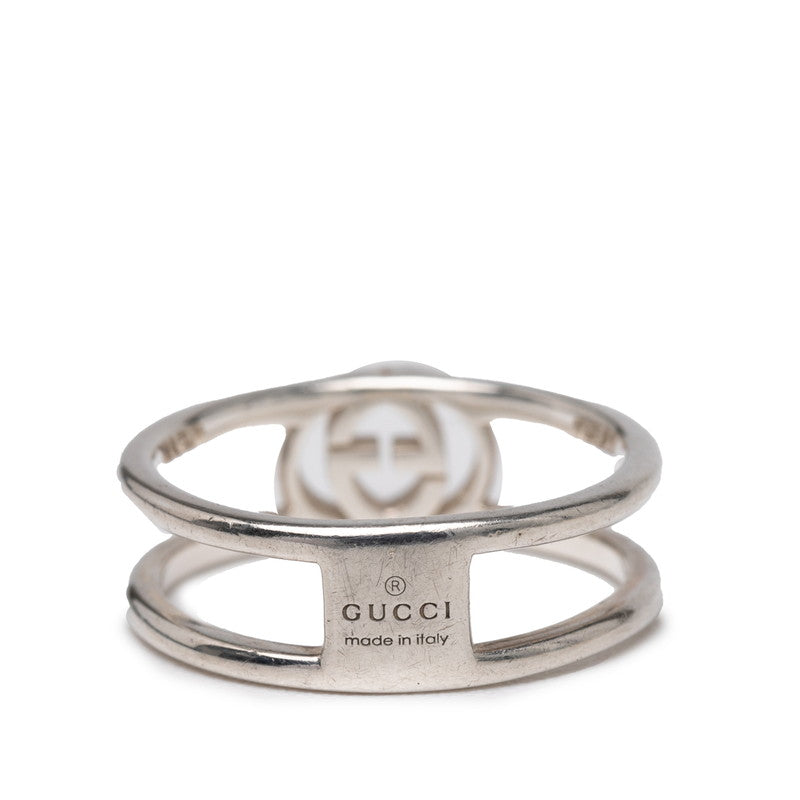 グッチ インターロッキングG リング 指輪 #11 SV925 シルバー レディース GUCCI 【中古】