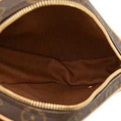 ルイ ヴィトン モノグラム ポシェットガンジュ ボディバッグ ショルダーバッグ M51870 ブラウン PVC レザー メンズ LOUIS VUITTON 中古