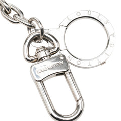 ルイ ヴィトン ポルト クレ イニシャル LV ロゴ キーリング キーホルダー チャーム M65071 シルバー メタル レディース LOUIS VUITTON 中古