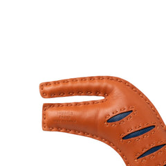エルメス ルールー タイガー バッグチャーム ブラウン ネイビー ピンク アニョーミロ レディース HERMES 【中古】
