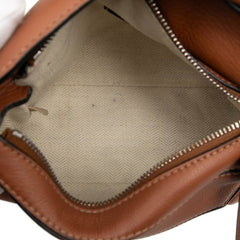 ロエベ アナグラム パズルバッグ ミニ ハンドバッグ ショルダーバッグ 2WAY ブラウン レザー レディース LOEWE 【中古】