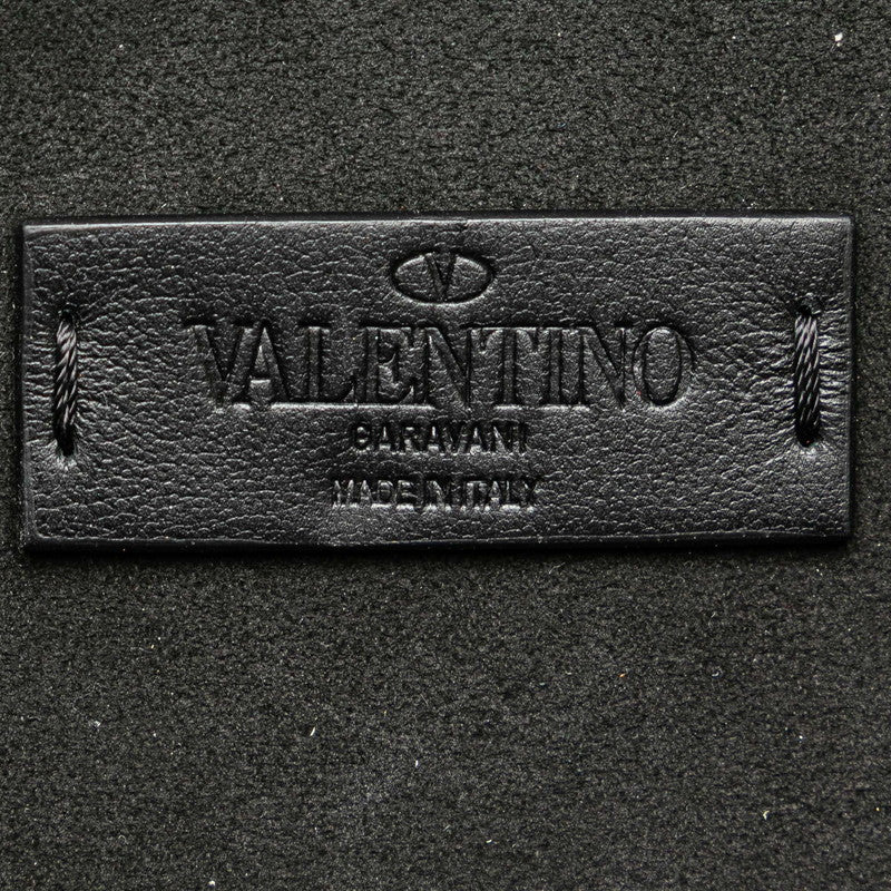ヴァレンティノ VLTN 斜め掛け ショルダーバッグ ブラック レザー メンズ VALENTINO 【中古】