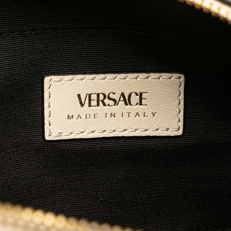 ヴェルサーチェ メドゥーサ ショルダーバッグ ホワイト アイボリー レザー レディース VERSACE 【中古】