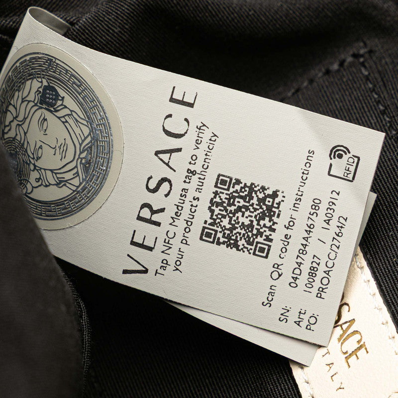 ヴェルサーチェ メドゥーサ ショルダーバッグ ホワイト アイボリー レザー レディース VERSACE 【中古】