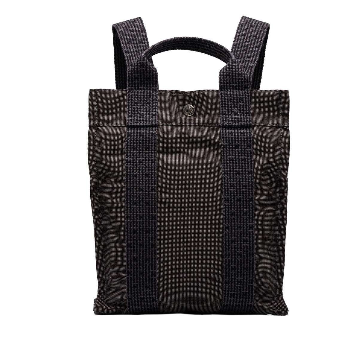 エルメス エールライン アドPM リュック バックパック グレー キャンバス レディース HERMES 中古