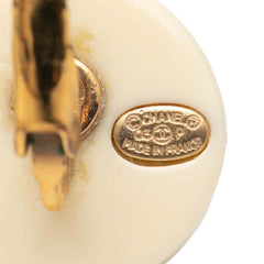 シャネル カメリア イヤリング ゴールド アイボリー メッキ レディース CHANEL 【中古】