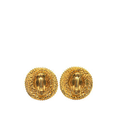 シャネル ココマーク ロゴ ラウンド イヤリング ゴールド メッキ レディース CHANEL 【中古】