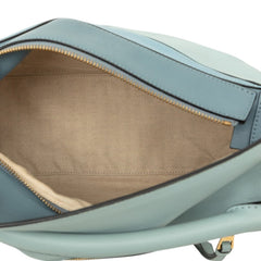 ロエベ アナグラム パズル ミディアム ハンドバッグ 2WAY ショルダーバッグ ブルー系 レザー レディース LOEWE 【中古】