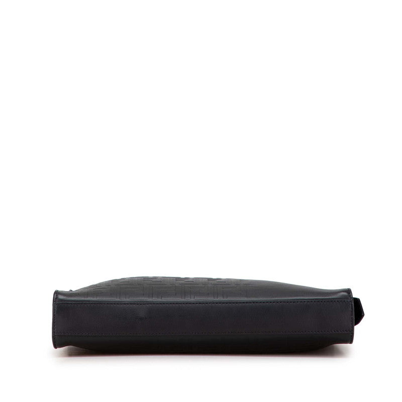 フェンディ ズッカ ピーカブー ビジネスバッグ ショルダーバッグ 2WAY ブラック レザー レディース FENDI 【中古】