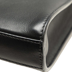 フェンディ ズッカ ピーカブー ビジネスバッグ ショルダーバッグ 2WAY ブラック レザー レディース FENDI 【中古】