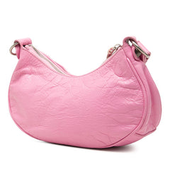 バレンシアガ ル カゴール 斜め掛け ショルダーバッグ 671309 ピンク レザー レディース BALENCIAGA 中古