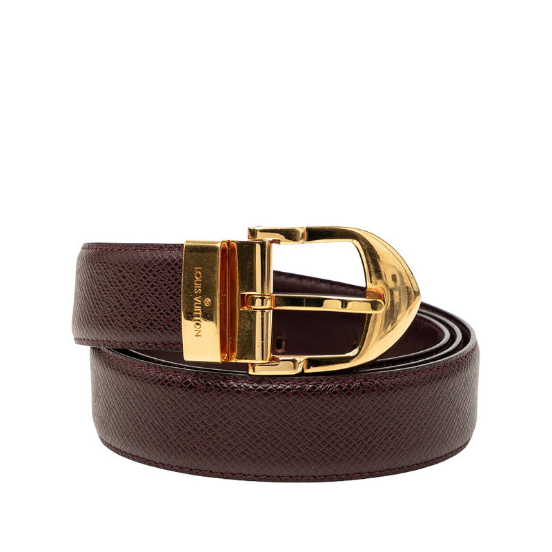 ルイ ヴィトン タイガ サンチュール ベルト サイズ：110/44 M6841 アカジュー レザー レディース LOUIS VUITTON 【中古】
