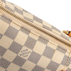 ルイ ヴィトン ダミエ アズール トータリーPM トートバッグ ショルダーバッグ N41280 ホワイト PVC レザー レディース LOUIS VUITTON 【中古】