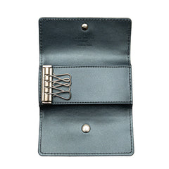 ルイ ヴィトン モノグラム マット ミュルティクレ4 キーケース M65162 ブルー レザー メンズ LOUIS VUITTON 【中古】
