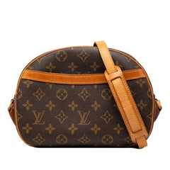 ルイ ヴィトン モノグラム ブロワ 斜め掛け ショルダーバッグ M51221 ブラウン PVC レザー レディース LOUIS VUITTON 【中古】