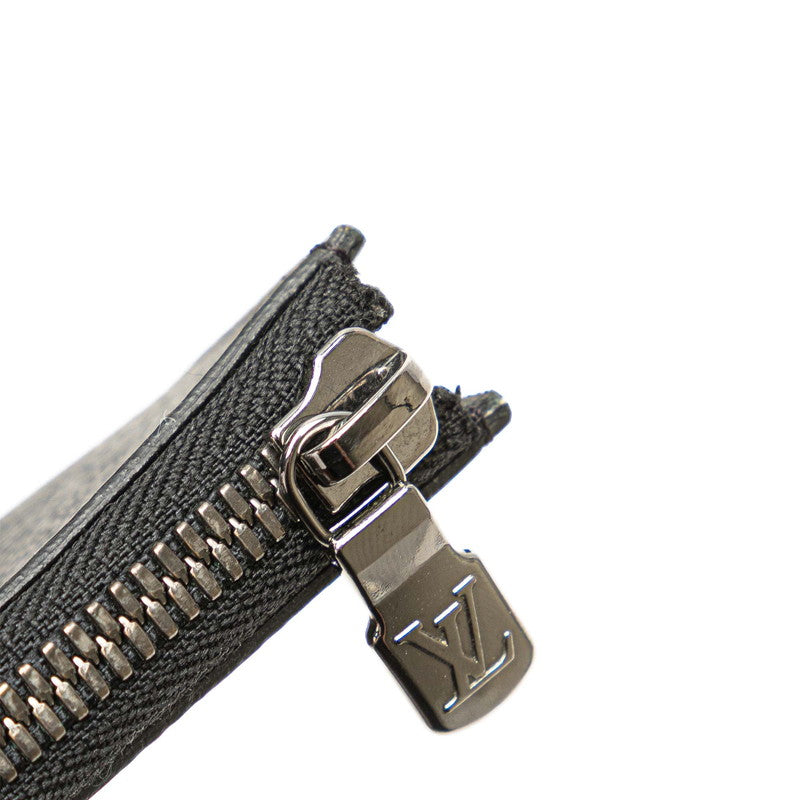 ルイ ヴィトン モノグラム エクリプス ポルトモネ ジュール コインケース 小銭入れ M63536 ブラック PVC レザー レディース LOUIS VUITTON 【中古】