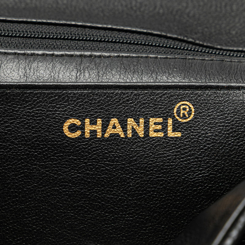 シャネル マドモアゼル ココマーク チェーン ショルダーバッグ ハンドバッグ ブラック キャビアスキン レディース CHANEL 【中古】