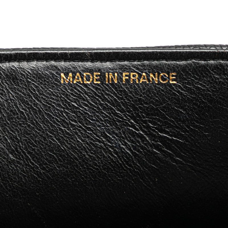 シャネル マドモアゼル ココマーク チェーン ショルダーバッグ ハンドバッグ ブラック キャビアスキン レディース CHANEL 【中古】