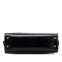 サルヴァトーレフェラガモ ガンチーニ ハンドバッグ ショルダーバッグ 2WAY ブラック レザー レディース Salvatore Ferragamo 【中古】