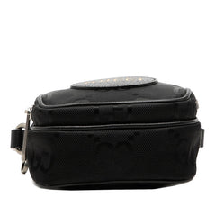 グッチ オフ ザ グリッド 斜め掛け ショルダーバッグ 643882 ブラック ナイロン レザー レディース GUCCI 【中古】