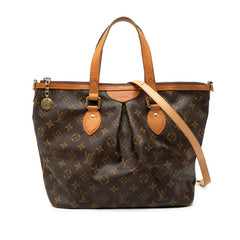 ルイ ヴィトン モノグラム パレルモPM ハンドバッグ ショルダーバッグ 2WAY M40145 ブラウン PVC レザー レディース LOUIS VUITTON 【中古】