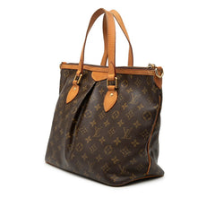 ルイ ヴィトン モノグラム パレルモPM ハンドバッグ ショルダーバッグ 2WAY M40145 ブラウン PVC レザー レディース LOUIS VUITTON 【中古】