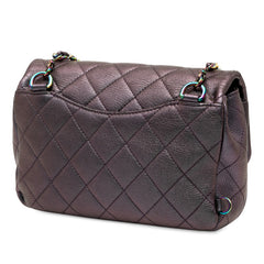 シャネル マトラッセ グラデーション メタリック ハンドバッグ ショルダーバッグ 2WAY パープル レザー レディース CHANEL 【中古】